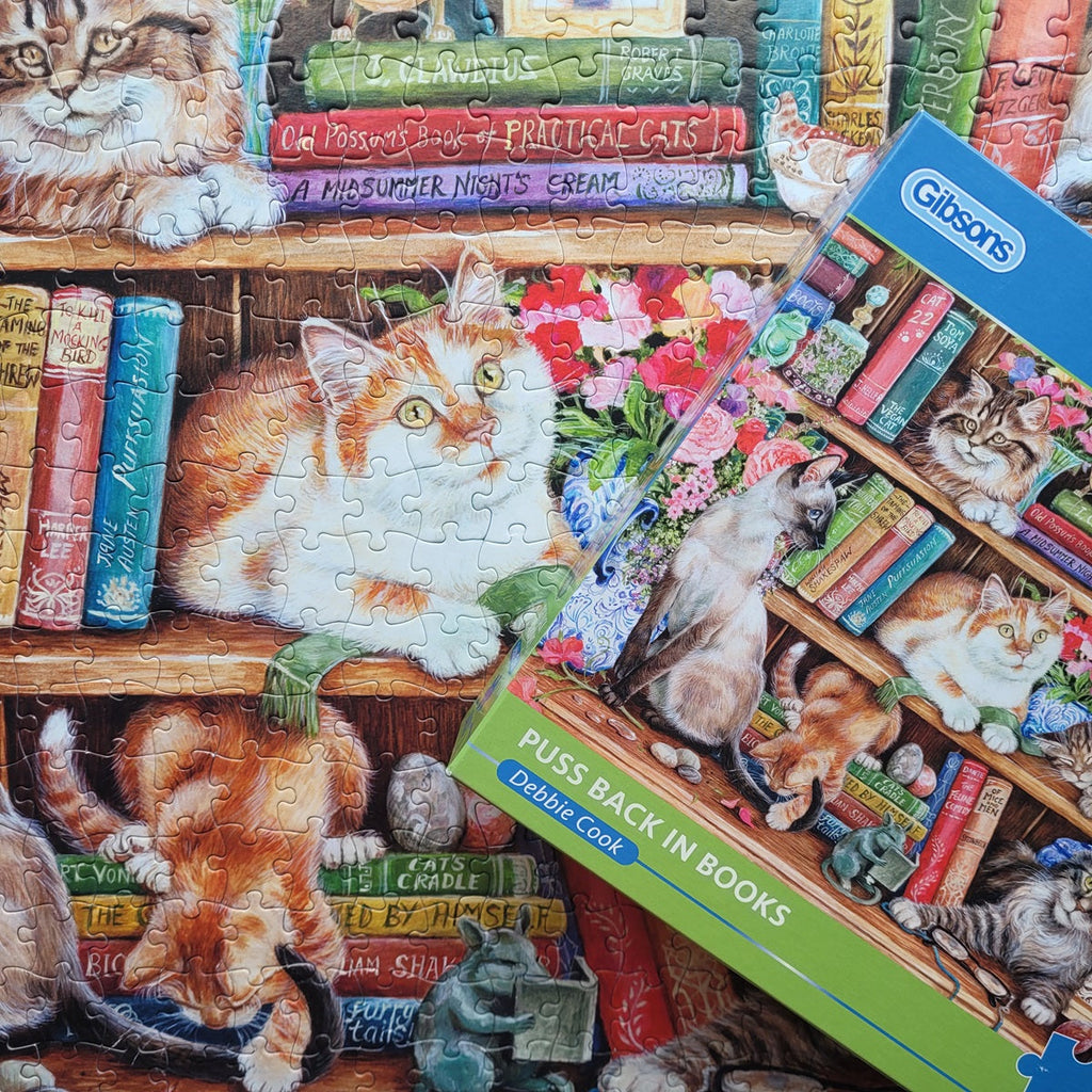 Puss Back in Books Extra Large