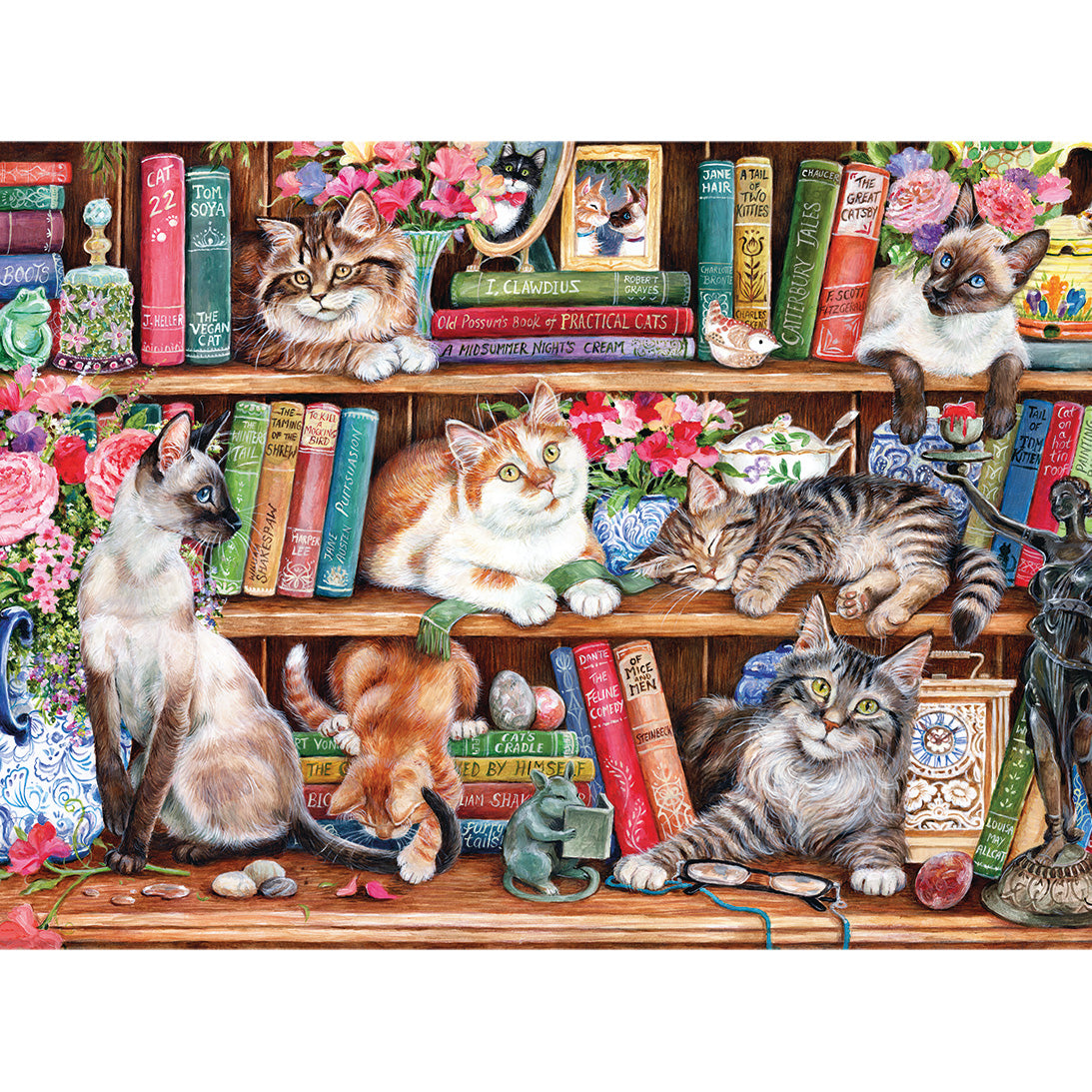 Puss Back in Books Extra Large