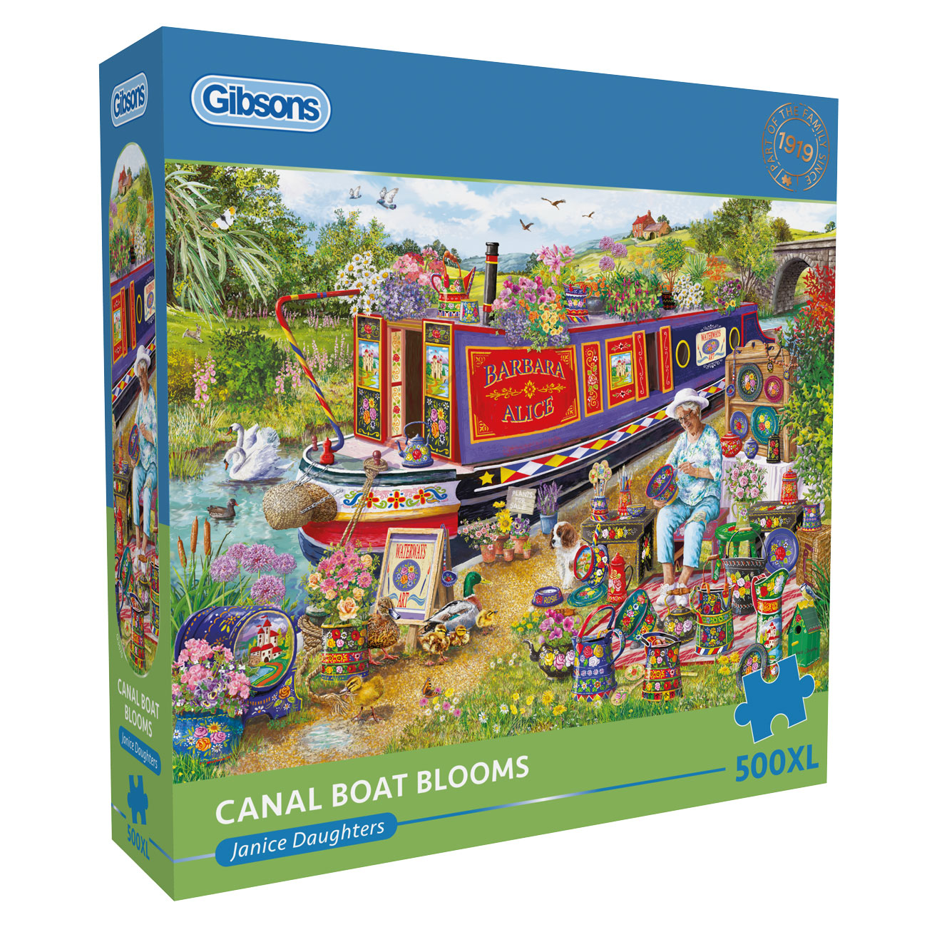 Canal Boat Blooms Extra Large
