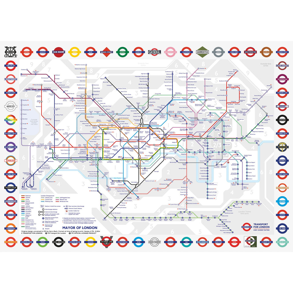 TfL London Tube Map - NEW ARTWORK